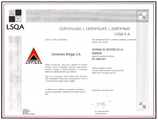 Certificación ISO 50001