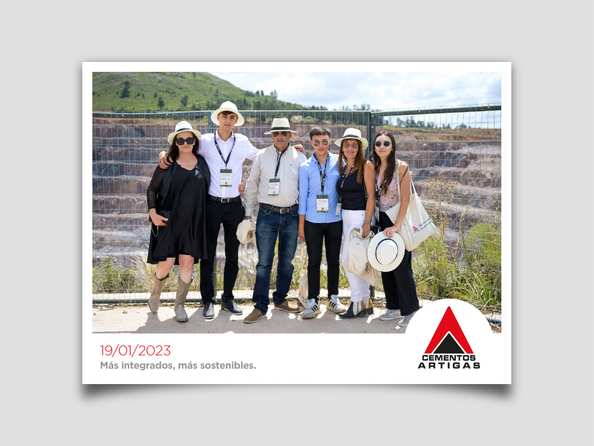 Visita a la cantera en el marco de la inauguración de las nuevas instalaciones en Minas